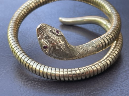 Bracciale serpente vintage oro