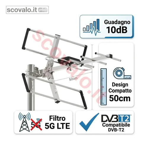 Antenna uhf 10db digitale - antenna,
