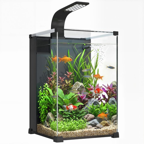 Pawhut nano acquario - pawhut, con