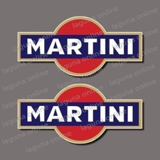 Adesivo decalcomania logo martini lucido resistente alle intemperie