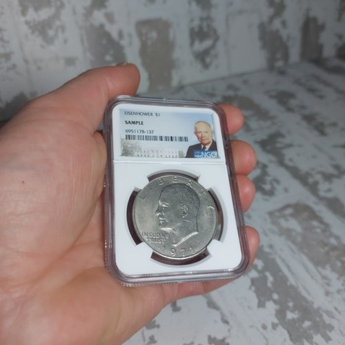 1971 eisenhower dollaro ngc - eisenhower,