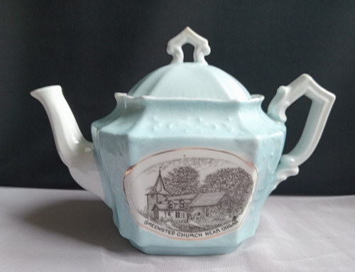Antique german porcelain blue - antique,