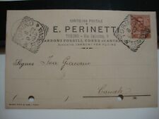 cartolina postale pubblicitaria Perinetti Torino carbone fossile coke antracite