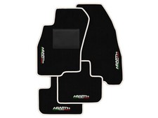 Tappetini compatibili con Fiat Grande Punto Abarth bordo grigio perla  