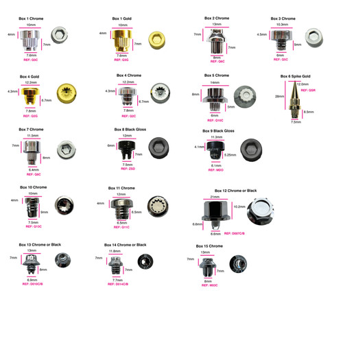 120 dadi per rivetti - , ruote