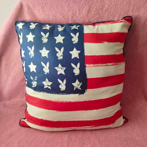 Cuscino playboy america rosso - cuscino,