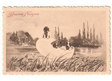 1915 antica cartolina Buona