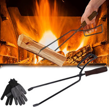 Pinze Caminetti, 40Cm Pinze Legna Ardere Impieghi Gravosi Pinze Legna Ardere Acc