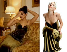 ZARA ABITO LUNGO IN VELLUTO