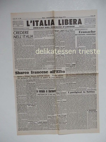 Italia libera 18 giugno - l',