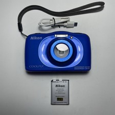 Nikon Coolpix S33 13,2 megapixel fotocamera digitale impermeabile testata + caricatore, batteria