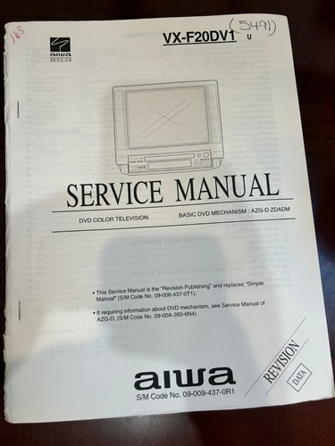 Aiwa f20dv1 vxf20dv1 - vx-f20dv1,