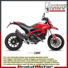 Terminale Scarico MIVV Suono Nero inox per Ducati Hypermotard 821 2013 > 2015