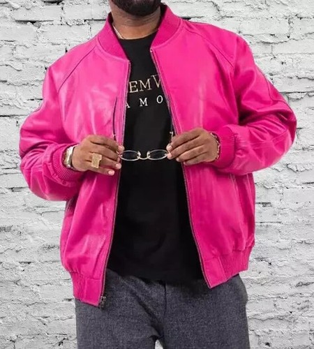 Giubbotto bomber uomo rosa - uomo,
