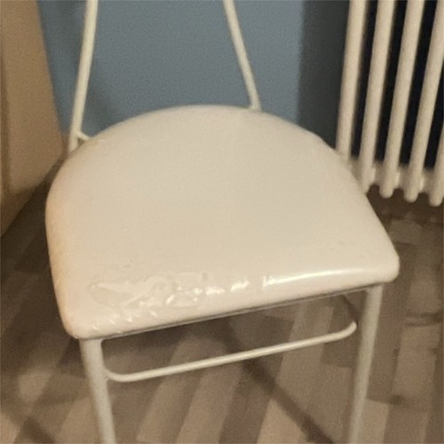 Sedia metallo bianca tinta - in,
