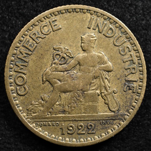 Francia franco 1922 moneta - 1, 1922,