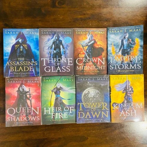 Throne glass book set by - of,
