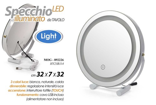 Specchio tavolo tondo - tavolo,