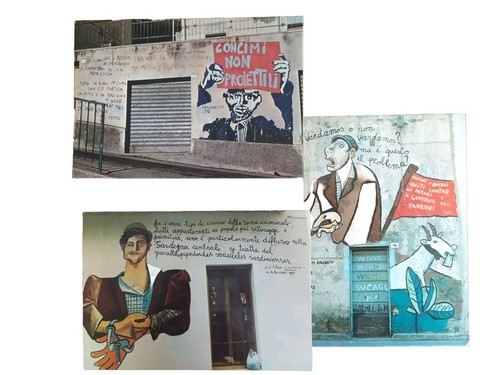 Lotto cartoline murales - cartoline,