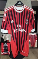 maglia calcio vintage TECHFIT AC Milan Adidas Fly Emirates 2011-2012 Size L