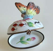 Limoges Trinket Box Butterfly