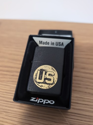 Military brass zippo - military,