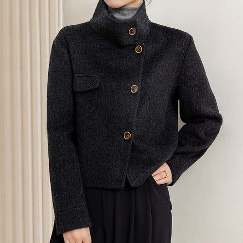 Cappotto corto donna - , collo