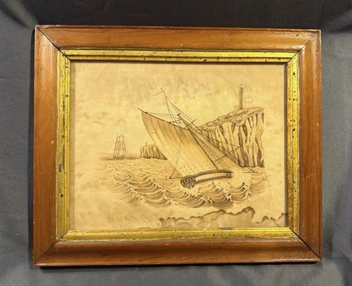 Antico dipinto nautico - , en