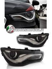 Coppia fari fanali anteriori Xenon look Tuning Audi A1 8X 10-14 H7 Led motorino,