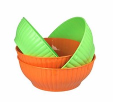 Set 4 insalatiere in plastica modello Trento. Made in Italy. Perfette in cucina 