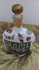 Bottiglia decoupage decorata