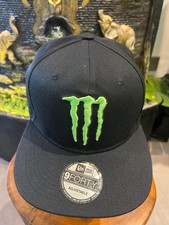Berretto da baseball Monster Energy con disegno ricamato artiglio verde misura regolabile