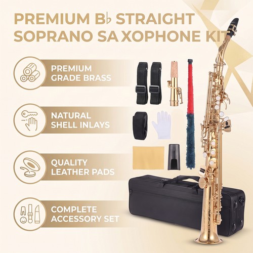 Squisito sax soprano - in, ottone