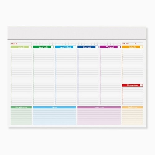Planning planner settimanale - planner,