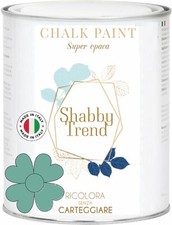 CHALK PAINT Pittura Shabby Chic Vintage Mobili Extra Opaca PETROLIO 