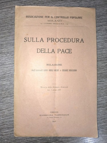 Sulla procedura della pace