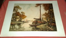 BARCA A VELA  con paesaggio