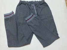 PANTALONE FENDI TUTA BERMUDA JEANS PANTALONCINO BAMBINO JUNIOR GRIGIO GREY
