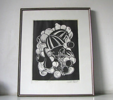 QUADRO STAMPA DI ACHILLE INCERTI   "GENESI" - ANNI 60/70 - REGGIO EMILIA