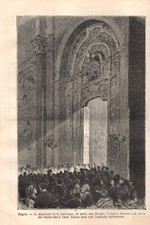 Stampa antica NAPOLI MIRACOLO