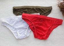 Slip uomo sexy maglia tinta