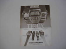 advertising Pubblicità 1980 TIQUA QUARTZ