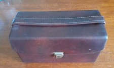 Stupenda valigetta vintage in pelle Contenitore per cassette stereo 8 