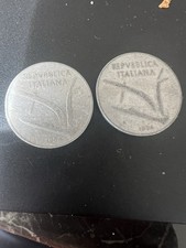 Lotto 2 Monete da 10 lire del