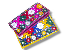 Pochette donna sindhi ricamata - pochette,