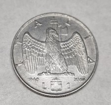 Moneta 1 Lire 1940 vittorio