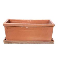 Vaso fioriera Cassetta Rettangolare Balcone terracotta piante resistente gelo