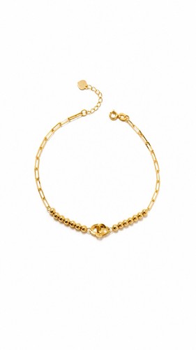 Bracciale fantasia con - con, doppio