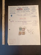 Fattura storica Gallarate, auto forniture fratelli Bonetti officina  - AF3