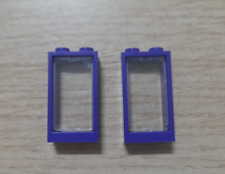 LEGO 4035	 x2 Viola Train Window+ vetro 1 x 2 x 3 -  Set 4755 4866